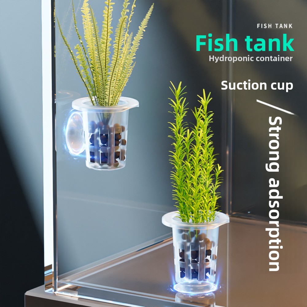 Aquarium Plants Live - 10 шт. прозрачных пластиковых гидропонных горшков