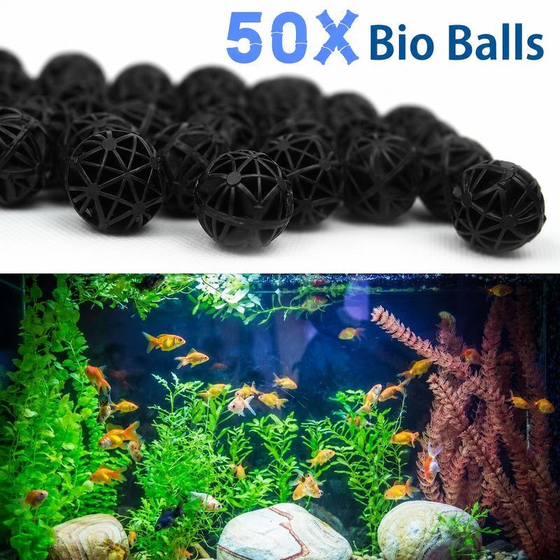 Planted Aquarium Cleaning - 50 шт. 16 мм биофильтрующие шарики