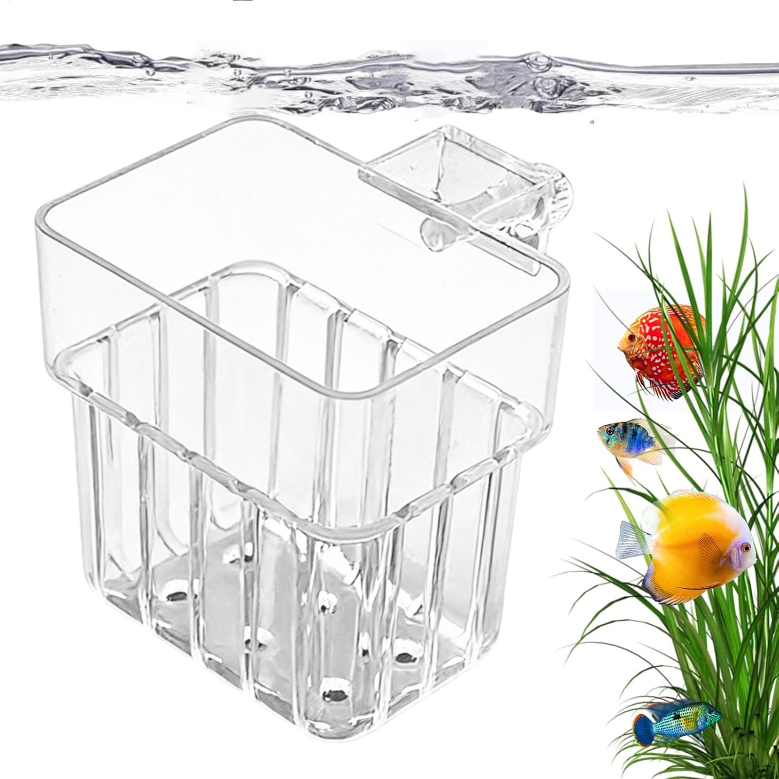 Plant Aquarium Pot - Прозрачный подвесной горшок для аквариума, держатель