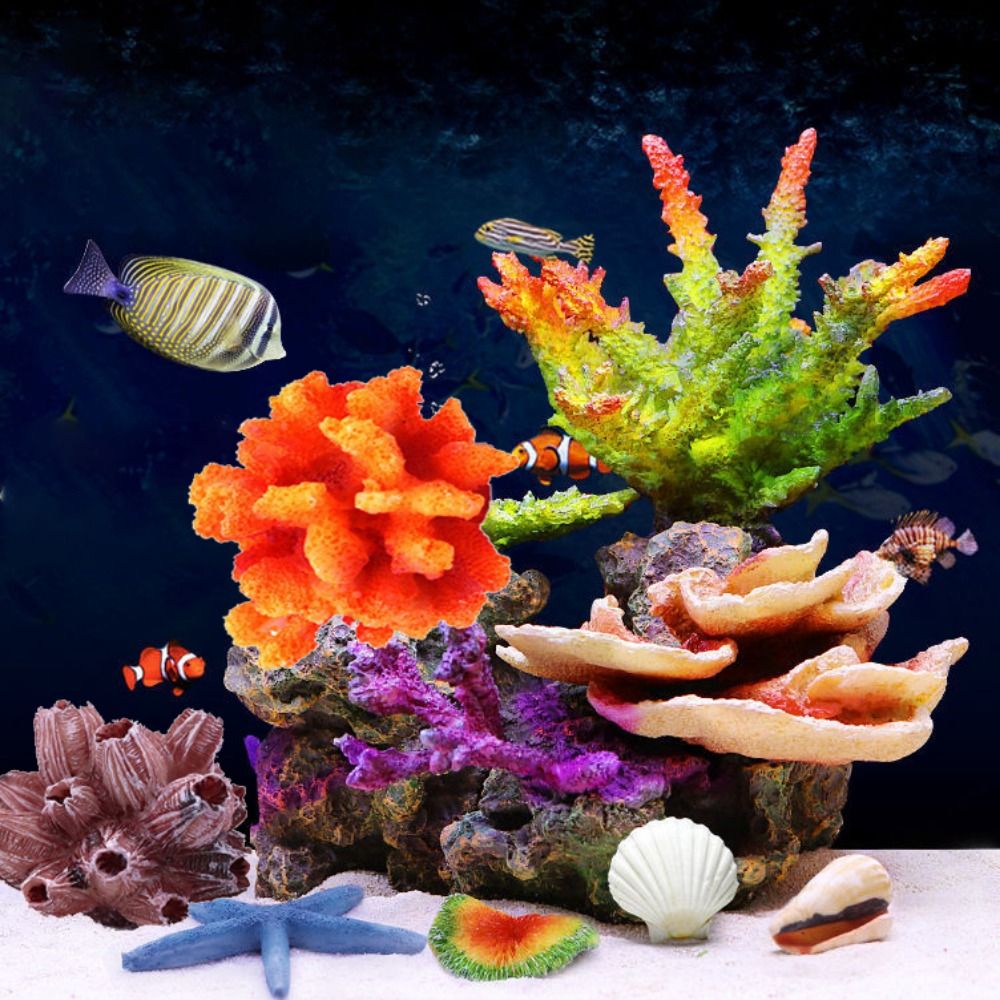 Aquarium Plant Substrate - Красочные 1 шт., реалистичная искусственная имитация