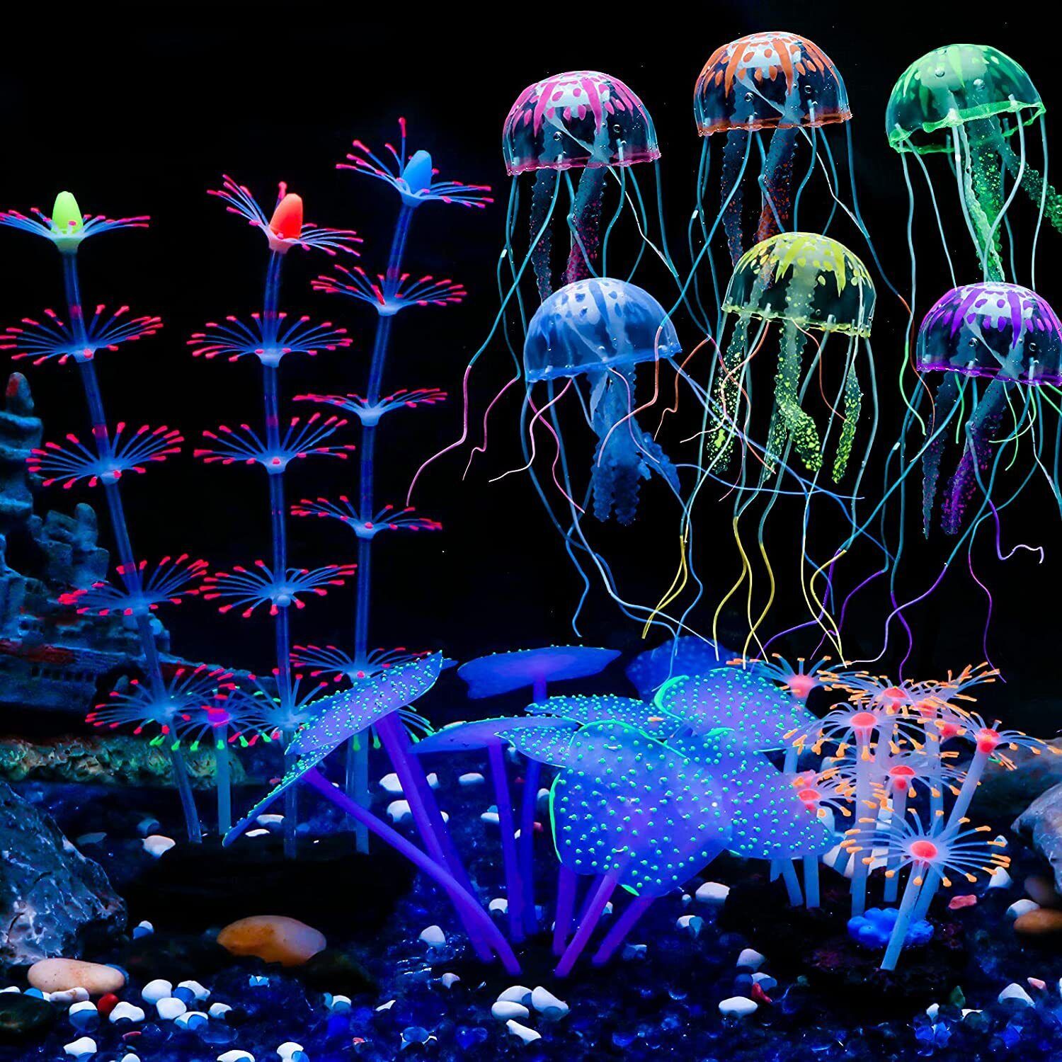 Силиконовые светящиеся искусст – обзор и цена Live Plant Aquarium