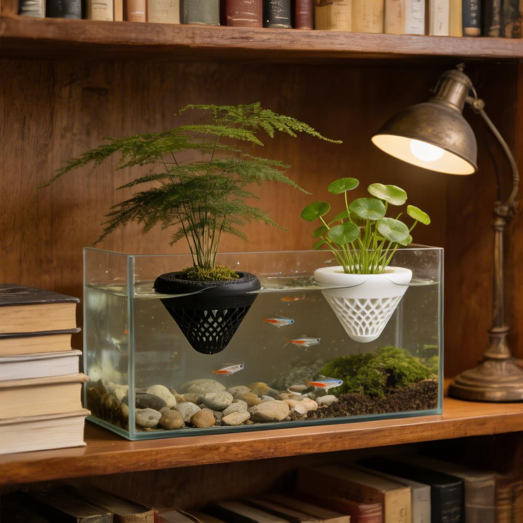 2 шт. плавающих держателей для – обзор и цена Plant Aquarium Pot